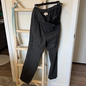 Women's Elegant Wool Gray Pants
